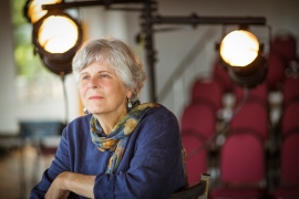 portrait of Lucinda Kidder ’66 in the theater